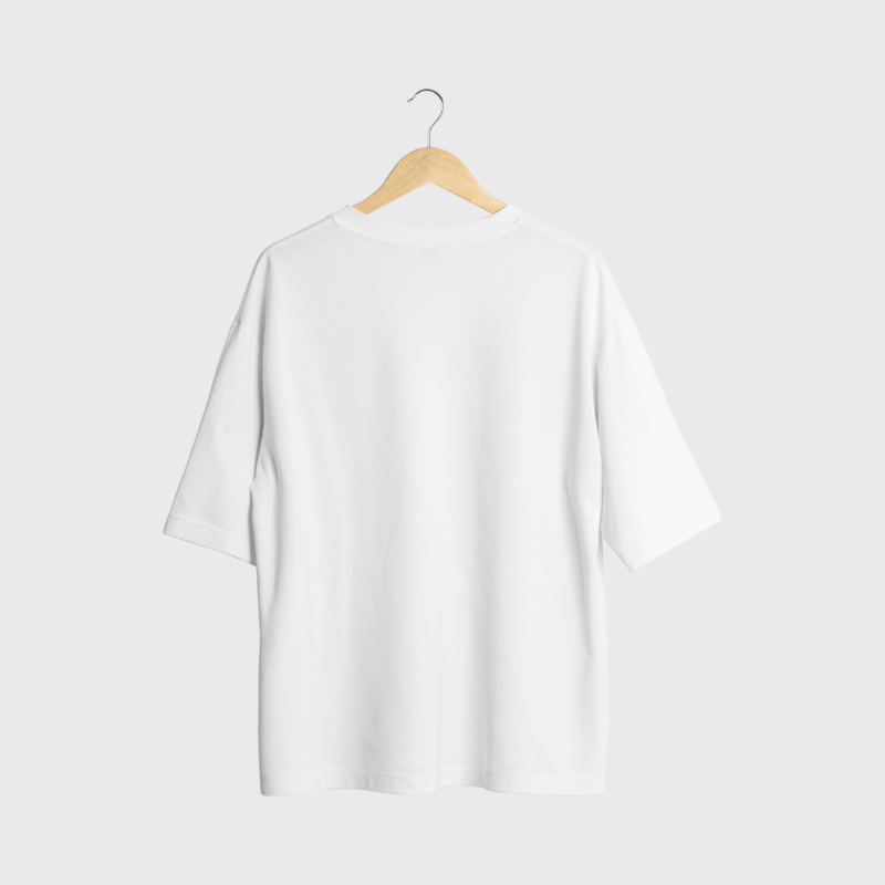 Personalized Unisex Oversized White Tee – Custom Graphic Print Edition