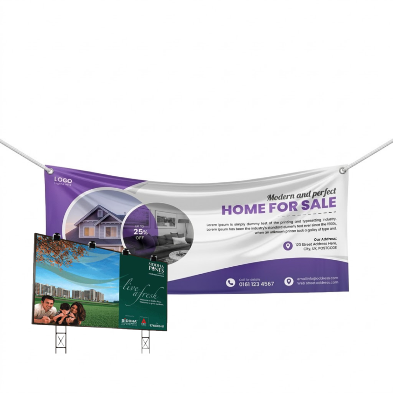 Custom Outdoor PVC Vinyl Banners – Durable, Weatherproof Banner Printing